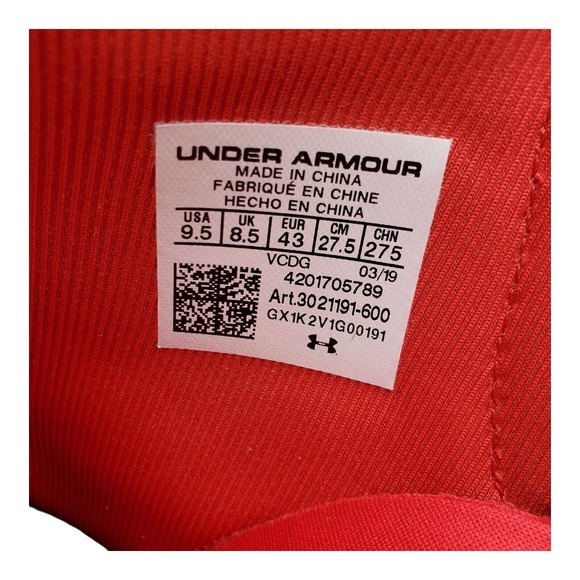 Under Armour Highlight Limited Edition USA Football Cleats 3021191-600 Size 9.5 - Picture 8 of 9